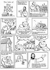 Fool Parable Coloring sketch template