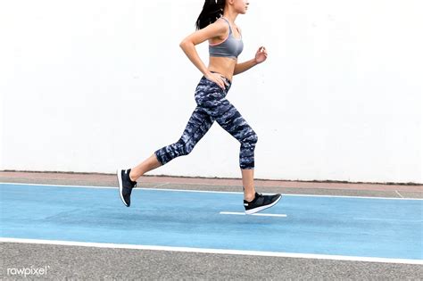 white woman running  track premium image  rawpixelcom jira