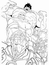 Thanos Coloring Pages Printable Marvel Print Size sketch template