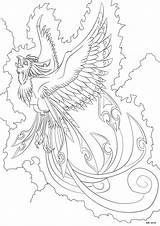 Phoenix Coloring Pages Bird Adults Darkly Shaded Shadow Deviantart Printable Fenix Adult Color Dark Colouring Getcolorings Print Kids Fire Designlooter sketch template