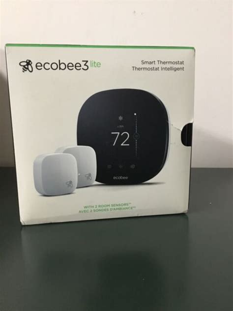 ecobee  lite smart wi fi  generation thermostat black  sale  ebay