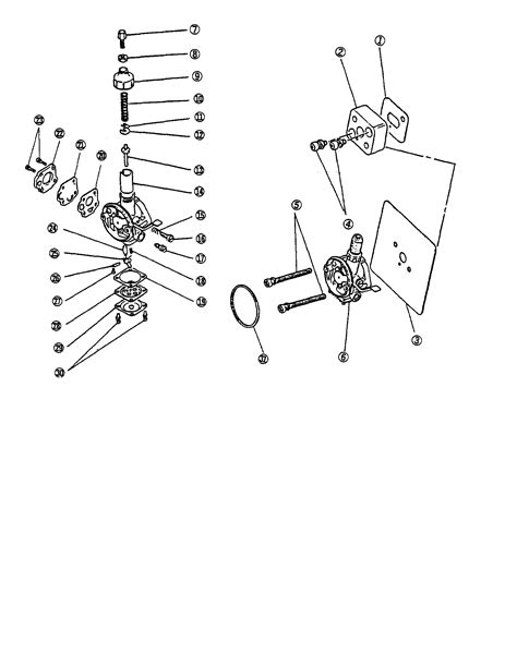 carburetor system diagram parts list  model erk ryobi parts rotary tool parts