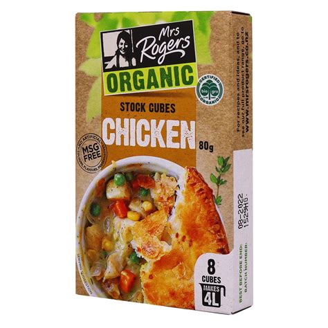 organic chicken stock cubes  rogers