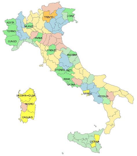 cartina italia  regioni  province da colorare wrocawski informator internetowy wrocaw
