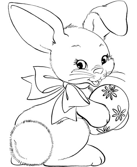 easter bunny coloring pages bluebonkers cute easter bunny