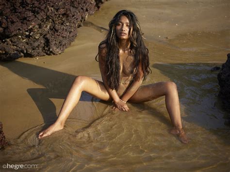 nuna in nude beach in india by hegre art 12 photos