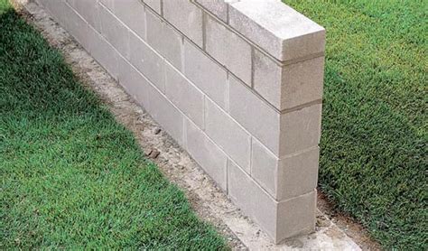 build  concrete block wall todays homeowner