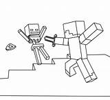 Herobrine Coloriage Minecraft Pages Danieguto sketch template