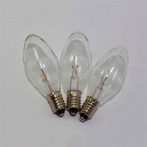 replacement christmas light bulbs    clear small mes screw  cone shaped bulb uk