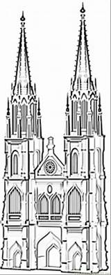 Coloring Cathedral Koln Designlooter Coloringpages101 Germany Famous Pages sketch template
