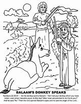Balaam Donkey Bible School Sunday Coloring Talking Pages Speaks Story Crafts Church Kids His Preschool Sheets Children Class Craft Colouring sketch template