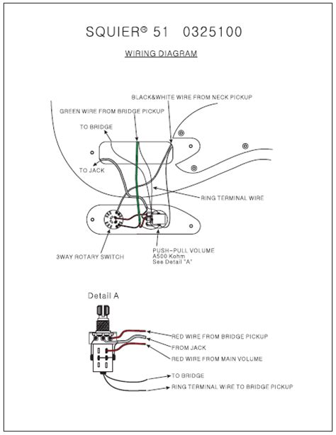 fender squier    wiring diagram schematic electronic service manuals