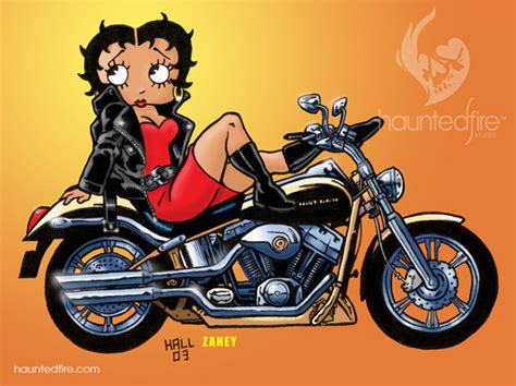 Betty Boop On A Motorcycle By Cyclonaut On Deviantart