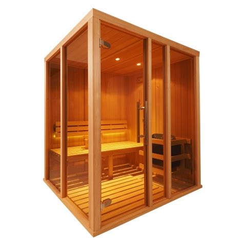 v2025 vision finnish sauna cabin vision glass and hemlock saunas home saunas finnish saunas