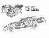 Coloring Pages Race Stocks Street Zone Fan sketch template