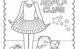 Dance Coloring Class sketch template