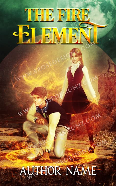 fire element  book cover designer