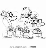 Nerds Group Cartoon Talking Outline Toonaday Illustration Royalty Clip Rf Geek Toothed Buck Line 2021 sketch template