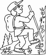 Coloring Pages Camp Summer Hiking Popular sketch template