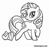 Coloring Pages Pony Little Rarity Friendship Magic Printable Desktop Right Background Set Click Save sketch template