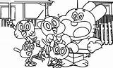 Gumball Famiglia Watterson Personaggi Stampare Penny Wecoloringpage sketch template