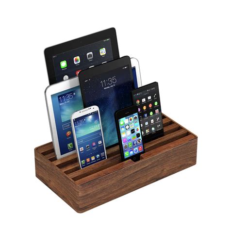 dock  devices   wooden charging stations