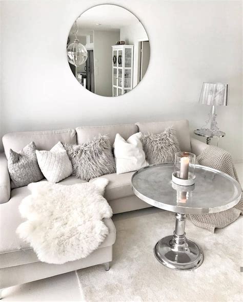 white  silver living room ideas   inspire  home decor bliss silver decor