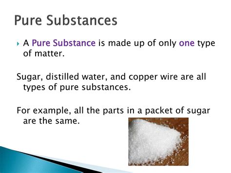 pure substances  mixtures powerpoint