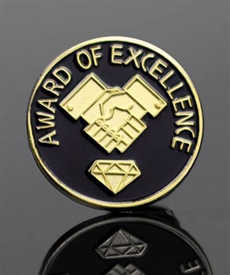 picture  award  excellence lapel pin