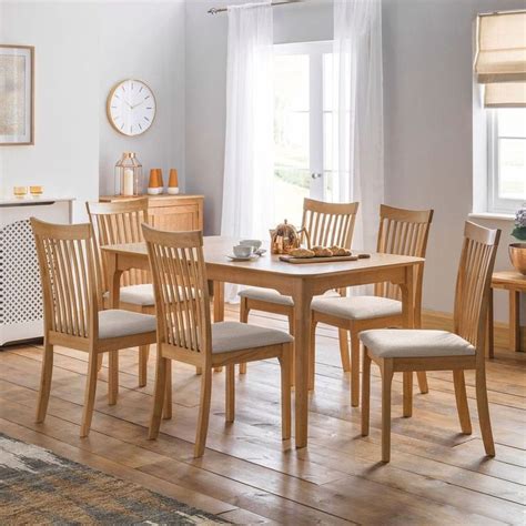 seater dining set rectangular extendable table padded chair wooden