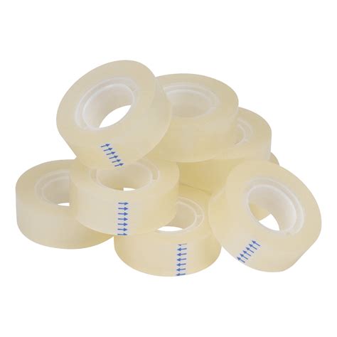 star office clear tape roll small easy tear polypropylene  microns