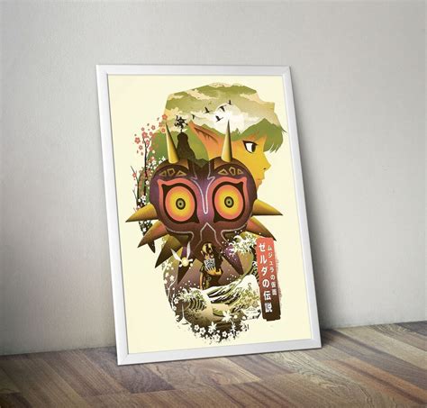 Zelda Majoras Mask Poster Legend Poster The Legend Of Zelda Poster