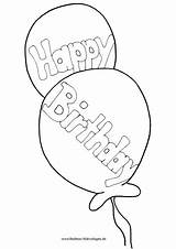 Luftballons Ausmalbild Geburtstag Luftballon Nadines Malvorlage Ausmalen Luftschlangen Herz Geburtstagstorte Katze Fliegt sketch template