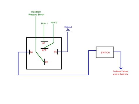 train horn wiring diagram  relay naturalial