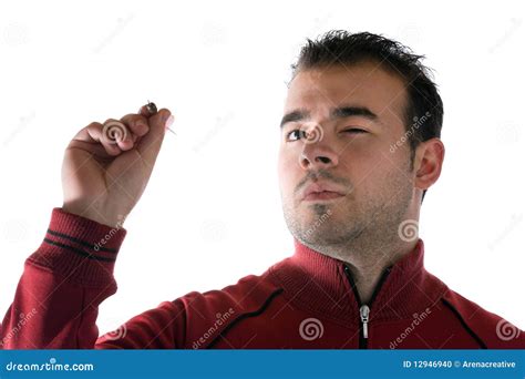 throwing  dart stock photo image  goal point person