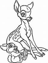 Thumper Coloring Pages Bambi Wecoloringpage sketch template