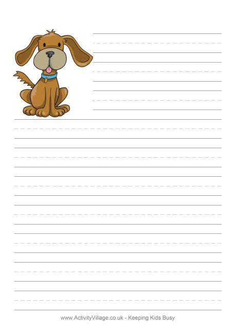 animal writing paper printables writing paper activity