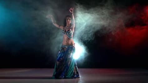 Beautiful Slim Woman Belly Dancer Sexy Arabian Oriental
