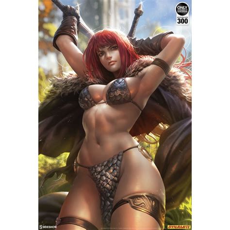 red sonja unframed art print sideshow collectibles nl