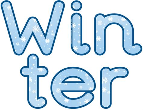 winter display letters teaching resources