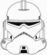 Trooper Helmet sketch template