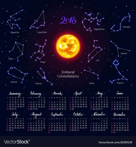 Zodiac Calendar Dates And Signs Ten Free Printable Calendar 2021 2022