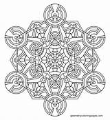 Mandala Metatron sketch template