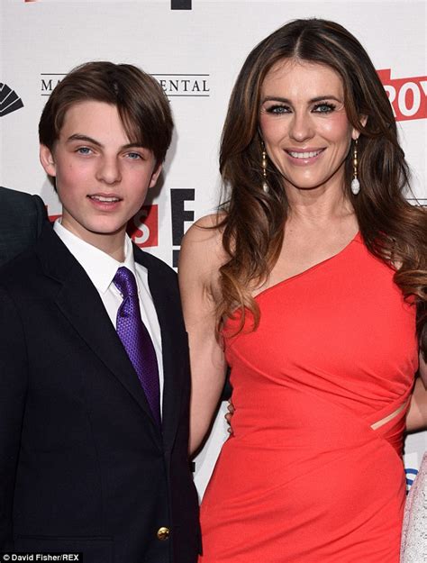 elizabeth hurley ashamed when son damian read the royals script daily mail online