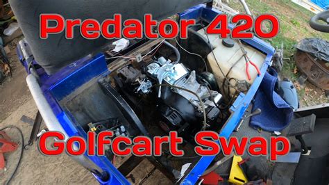 predator  golfcart engine swap youtube