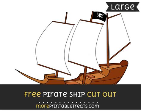 pirate ship cut  large