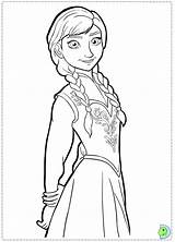 Coloring Frozen Pages Disney Princess Anna Print Printable Dinokids Color Characters Sheets Elsa Kids Close sketch template