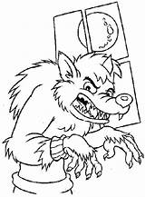 Loup Garou Werewolf Coloriage Pages Personnages Sneaking Colorier Coloriages Coloringsun sketch template