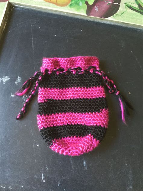 handmade crocheted drawstring pouch crochet crafts handmade crochet