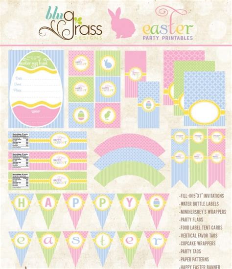 easter party printables  blugrass designs catch  party
